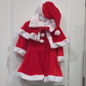 Kids Red and White Santa Costume